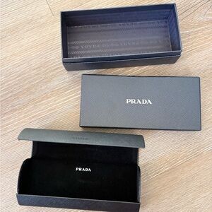 Prada Black Glasses Case for Men